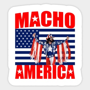 Macho America Sticker